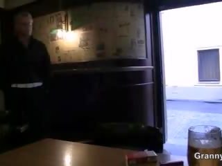 Busty grown-up slut is picked up in the bar and fucked