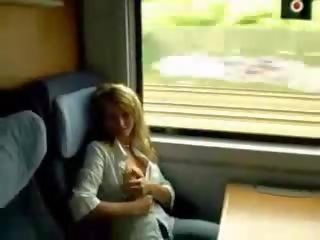 Big Titted MILF Naked At Train mov